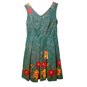 IVKO fit and flare floral dress size 8